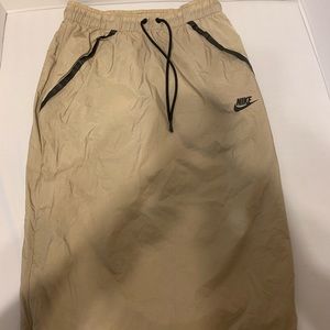 Nike Sportswear Womens Tech Hypermesh Skirt Khaki/Beige Size X-Small